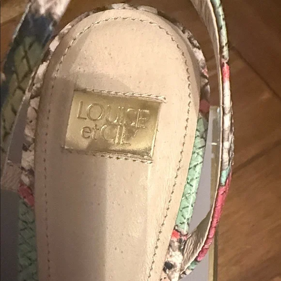 Louise et Cie Multicolor Snakeskin Heels - Picture 2 of 10